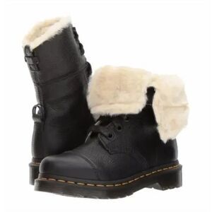 Dr. Martens Aimilita Faux Fur Lined Leather High Boots